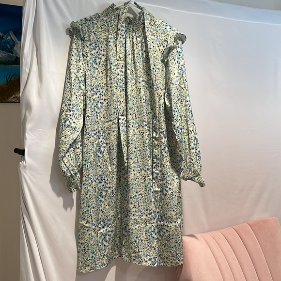 NWT SummerSalt - The All Dressed Up Mock Neck Dress w/ tie belt - M - Picture 7 of 16